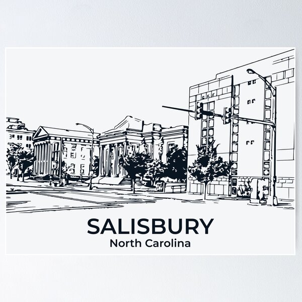 Item preview, Salisbury - North Carolina designed and sold by Lakeric Cityscapes.