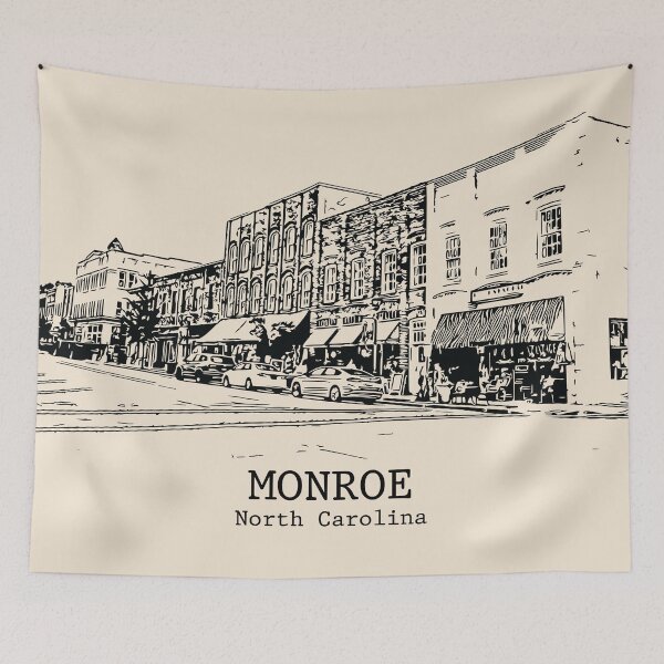 Item preview, Monroe - North Carolina designed and sold by Lakeric Cityscapes.