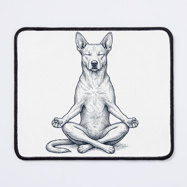 Item preview, Vintage Carolina Dog Yoga Lotus Meditation Dog Lover designed and sold by DoodleTortle.