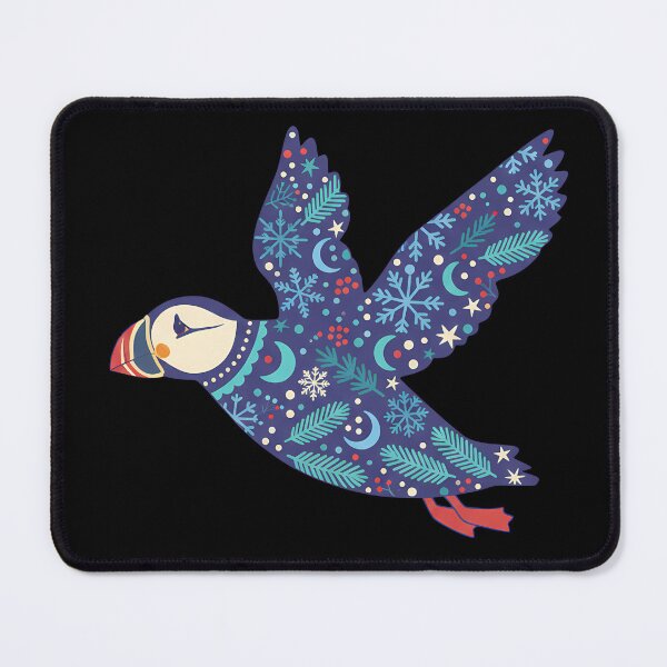Item preview, Starry Puffin – Scandinavian Folk Art by heidiannemorris © designed and sold by FOLK ART FUSION by heidiannemorris.