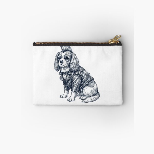 Item preview, Vintage Cavalier King Charles Spaniel Punk Mowhawk Dog Mom Dad designed and sold by DoodleTortle.