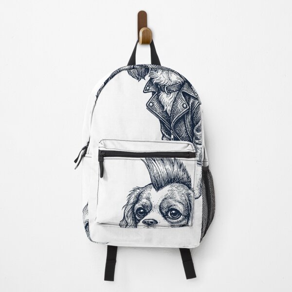 Item preview, Vintage Cavalier King Charles Spaniel Punk Mowhawk Dog Mom Dad designed and sold by DoodleTortle.