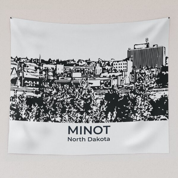 Item preview, Minot - North Dakota designed and sold by Lakeric Cityscapes.