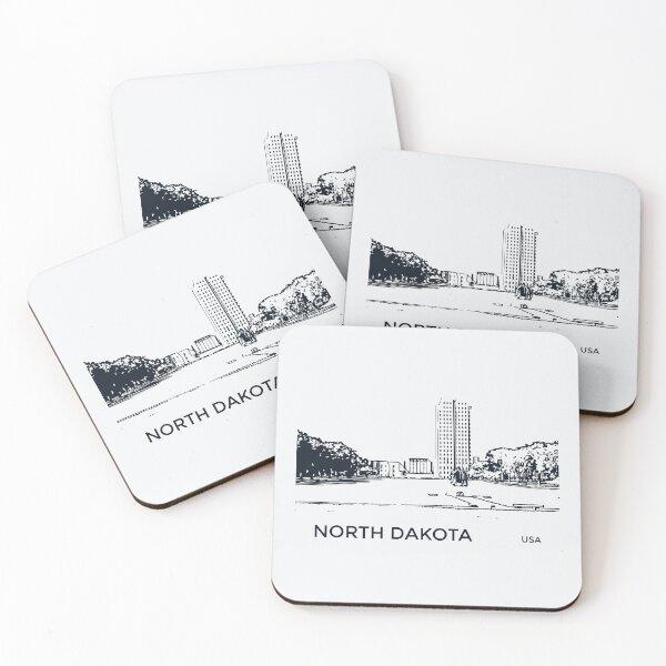 Item preview, North Dakota State USA designed and sold by Lakeric Cityscapes.