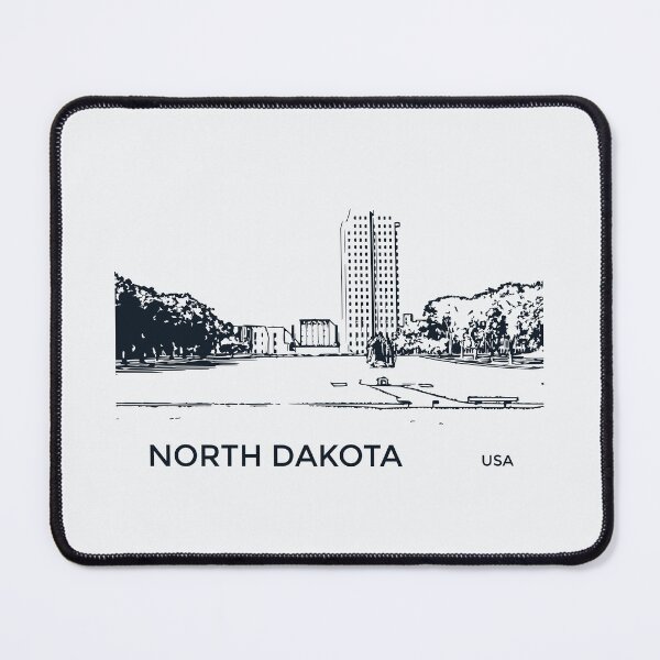 Item preview, North Dakota State USA designed and sold by Lakeric Cityscapes.