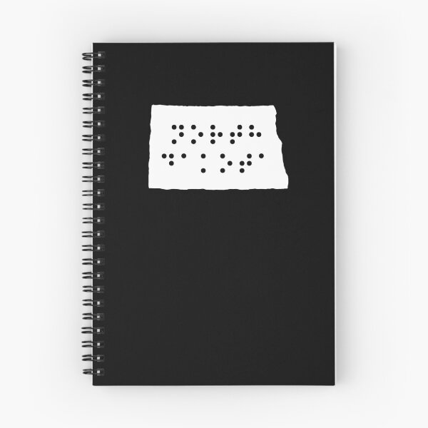 Item preview, NORTH DAKOTA State Shape Braille Shirt designed and sold by brizodesign.