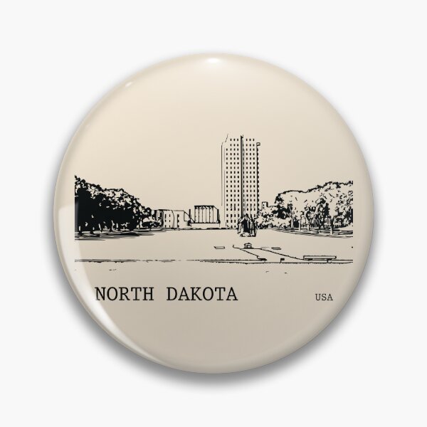 Item preview, North Dakota State USA designed and sold by Lakeric Cityscapes.