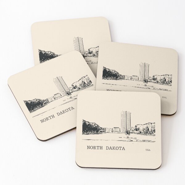 Item preview, North Dakota State USA designed and sold by Lakeric Cityscapes.