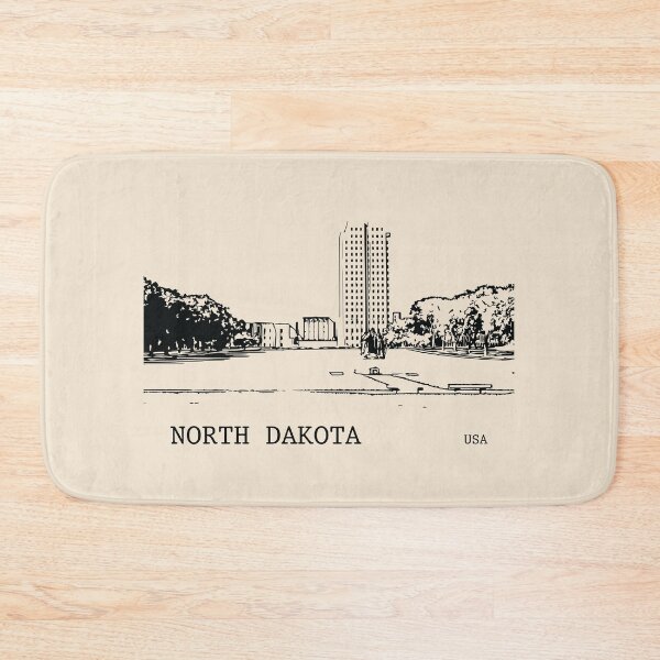 Item preview, North Dakota State USA designed and sold by Lakeric Cityscapes.