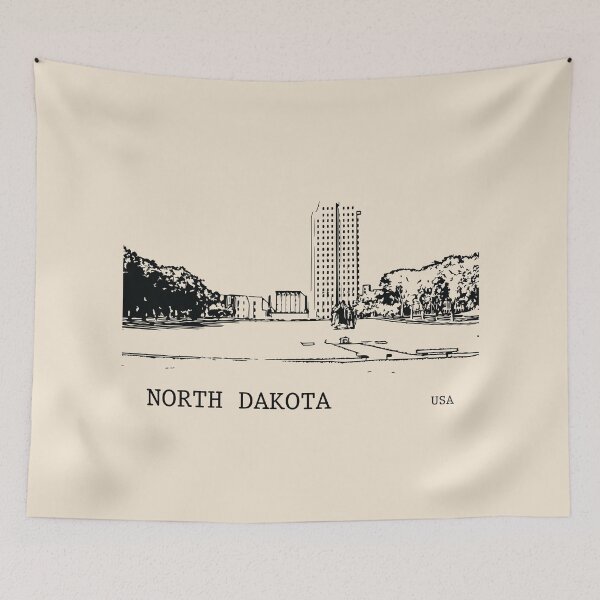 Item preview, North Dakota State USA designed and sold by Lakeric Cityscapes.