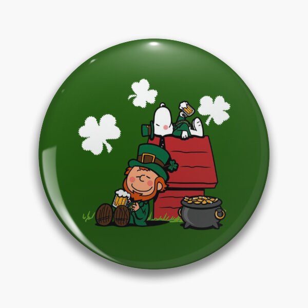 Item preview, Snoopy and Charlie Brown Leprechauns designed and sold by moamaxshop.