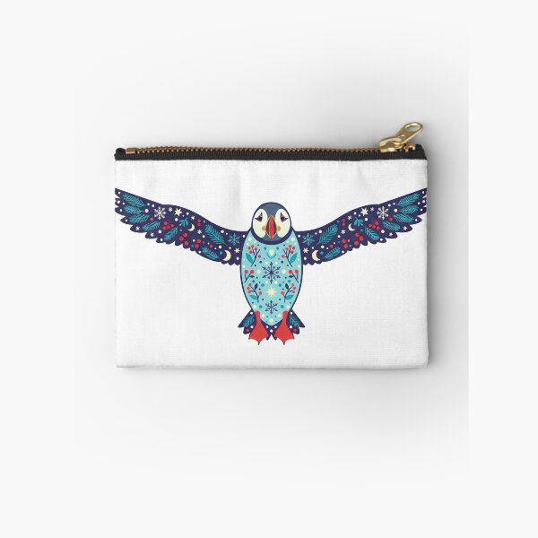 Item preview, Night Sky Puffin – Scandinavian Folk Art by heidiannemorris © designed and sold by FOLK ART FUSION.
