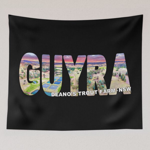 Item preview, GUYRA Deano's Trout Farm NSW - Camping Fishing Smoked Salmon Australia designed and sold by Adam Gormley.