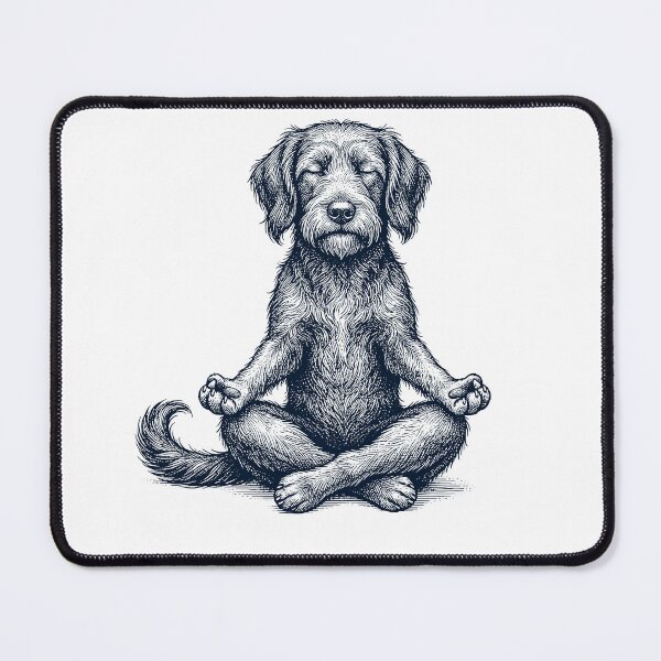 Item preview, Vintage Cesky Terrier Yoga Lotus Meditation Dog Lover designed and sold by DoodleTortle.