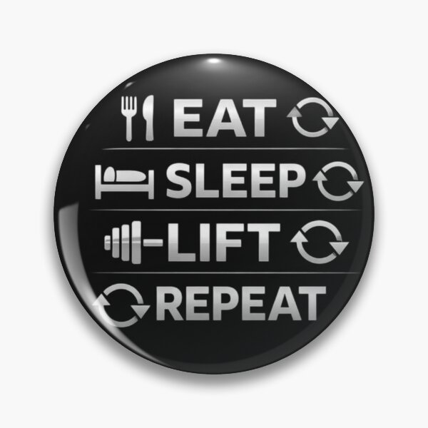 Item preview, Eat Sleep Lift Repeat – Gym Motivation Typography designed and sold by wanado.