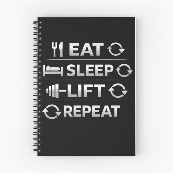 Item preview, Eat Sleep Lift Repeat – Gym Motivation Typography designed and sold by wanado.