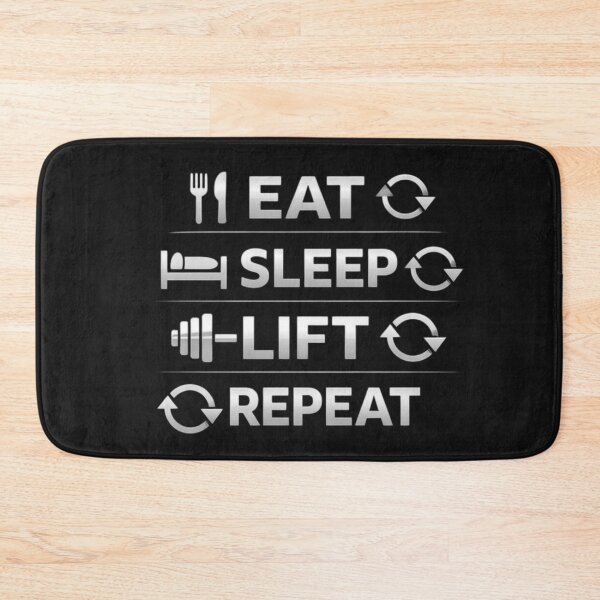 Item preview, Eat Sleep Lift Repeat – Gym Motivation Typography designed and sold by wanado.