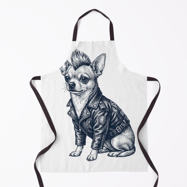 Item preview, Vintage Chihuahua Punk Mowhawk Dog Mom Dad designed and sold by DoodleTortle.