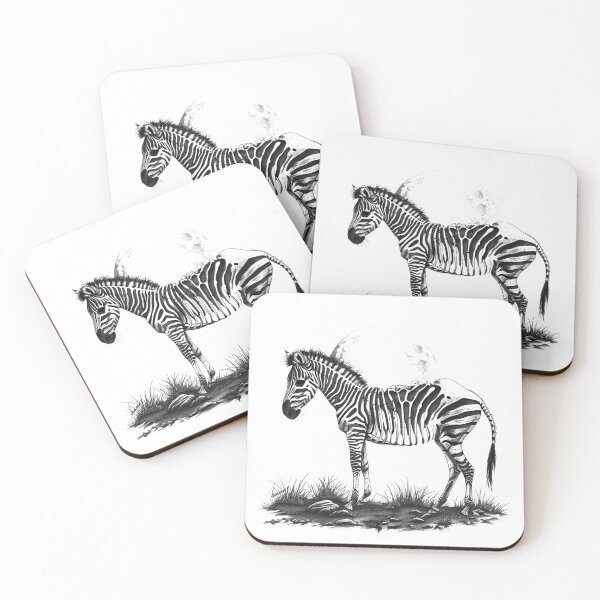 Item preview, Surreal Skeleton Zebra Art | Gothic Wildlife Anatomy Illustration designed and sold by inkoutninja.