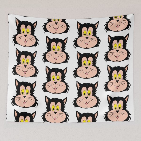 Aperçu de l'œuvre Visage de chat de dessin animé créée et vendue par karwilberevivalcollection.