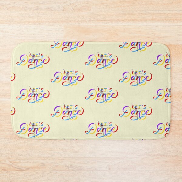 Item preview, Lets Dance Colorful Text Stickers Prints Posters Wall Art Magnet Home Coffee Cup Decoration TShirt Stationary Notebook Magnet Hat Kitchen Work School Office Redbubble Shop designed and sold by Saritas Boutique Shop.