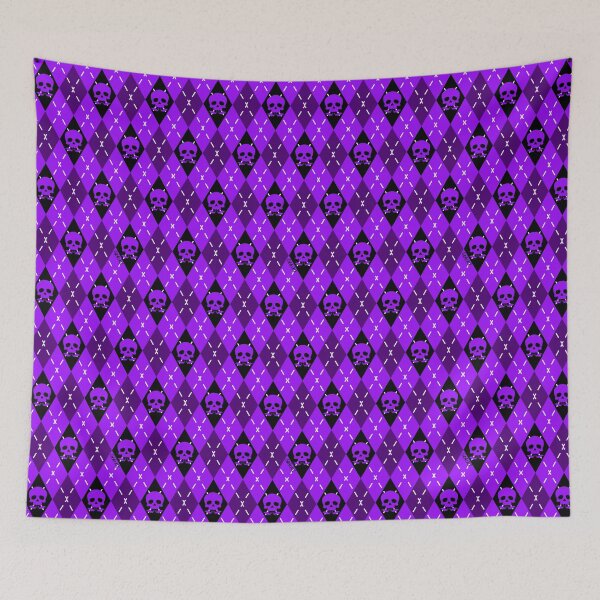 Item preview, Purple Skull Argyle designed and sold by JanGrackle.
