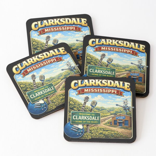 Item preview, Clarksdale, Mississippi Home of the Blues designed and sold by Myra365Art.