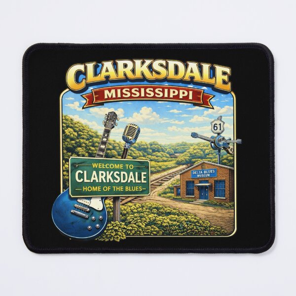 Item preview, Clarksdale, Mississippi Home of the Blues designed and sold by Myra365Art.