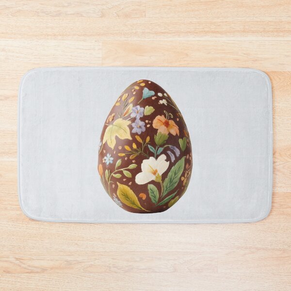 Item preview, Easter Chocolate Egg Hand Painted with Pastel Flowers designed and sold by Violet Peonies.