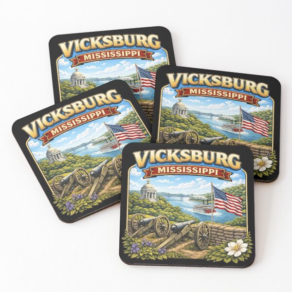 Item preview, Vicksburg, Mississippi River Town designed and sold by Myra365Art.