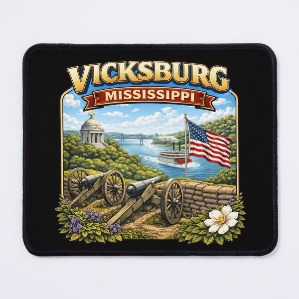 Item preview, Vicksburg, Mississippi River Town designed and sold by Myra365Art.