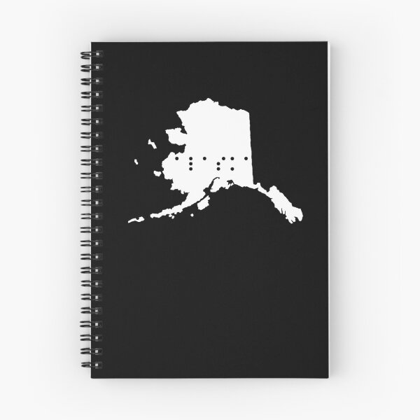 Item preview, ALASKA State Shape Braille Shirt designed and sold by brizodesign.
