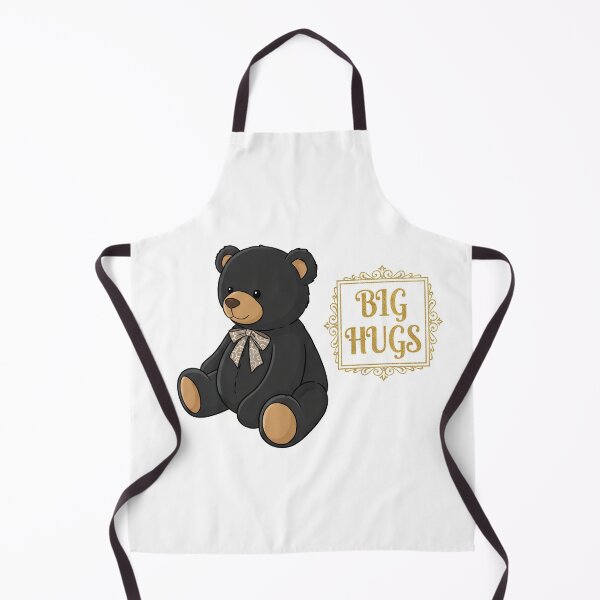 Item preview, Big Hugs Cute Black Teddy Bear designed and sold by GoldZodiacVibe.