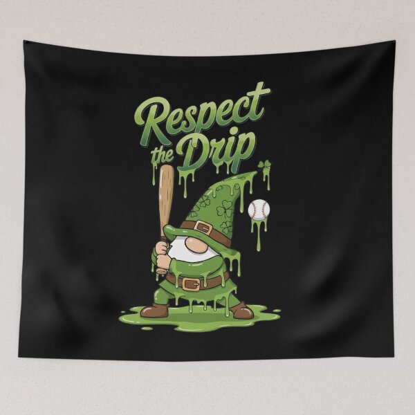Item preview, Respect The Drip Baseball Leprechaun Patrick's Day designed and sold by KIROSALS.