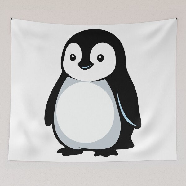 Item preview, Cute Cartoon Baby Penguin Isolated on White designed and sold by Clay Artista.