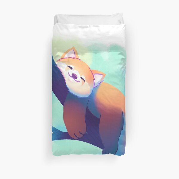 Dreaming Red Panda Duvet Cover