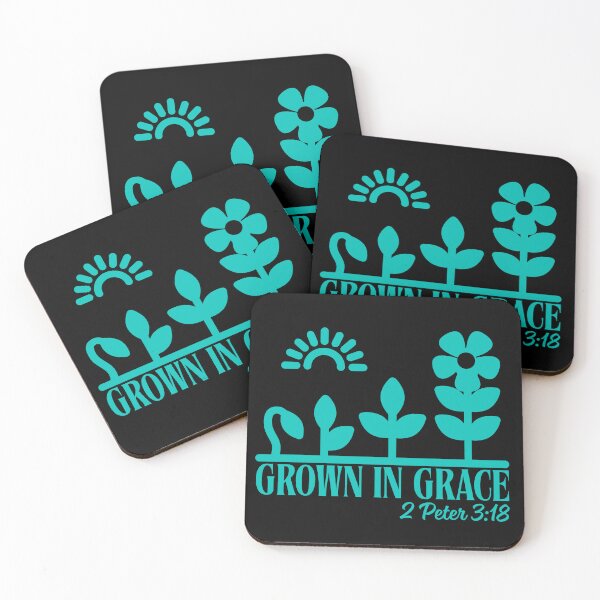 Item preview, Grow in Grace – 2 Peter 3:18 - Sky Blue Typography Design designed and sold by MoriaStore.