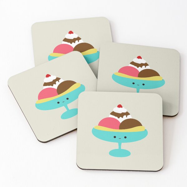Artikelvorschau, Süße Kawaii Bananensplit entworfen und verkauft von Hedgie Designs.