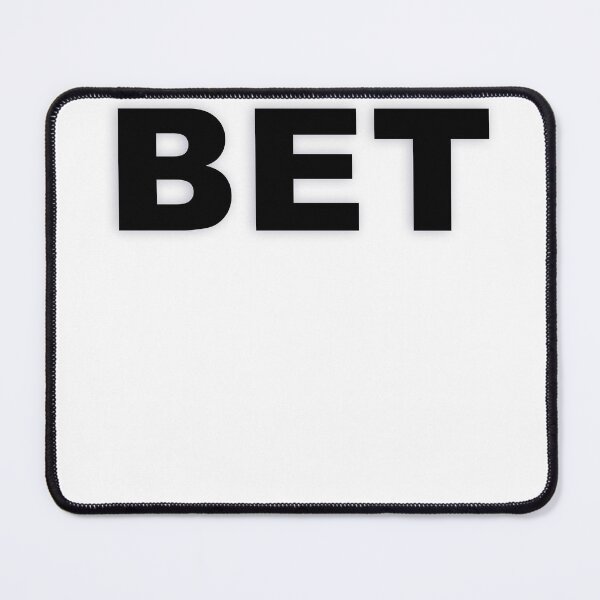 Item preview, BET — Black Minimal Bold Type Statement designed and sold by WORDPAUSE.