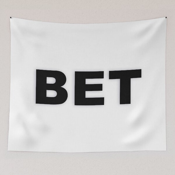 Item preview, BET — Black Minimal Bold Type Statement designed and sold by WORDPAUSE.