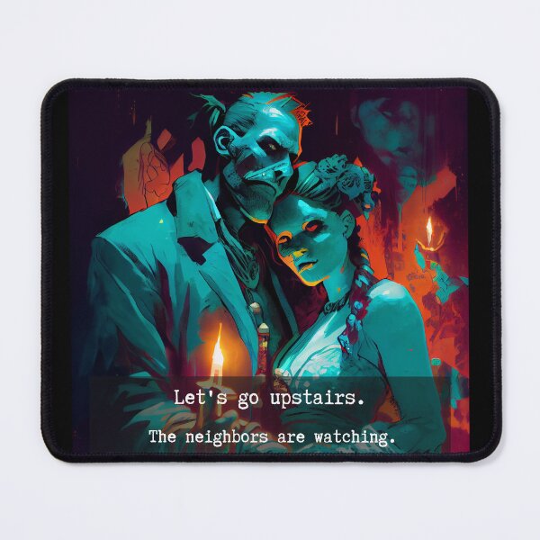 Item preview, Dark Gothic Lovers Horror Couple Art designed and sold by The Secret Cabal of Despair.