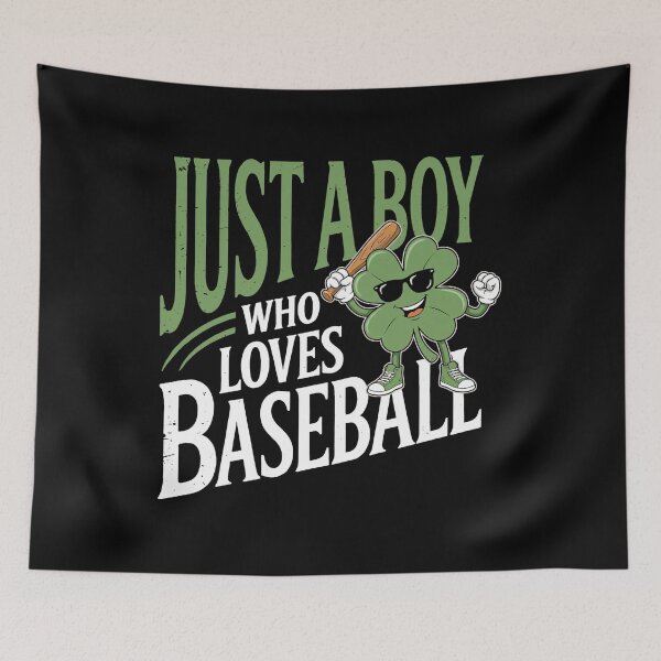 Item preview, Just A Boy Who Loves Baseball Shamrock Sunglasses Patrick's Day designed and sold by KIROSALS.