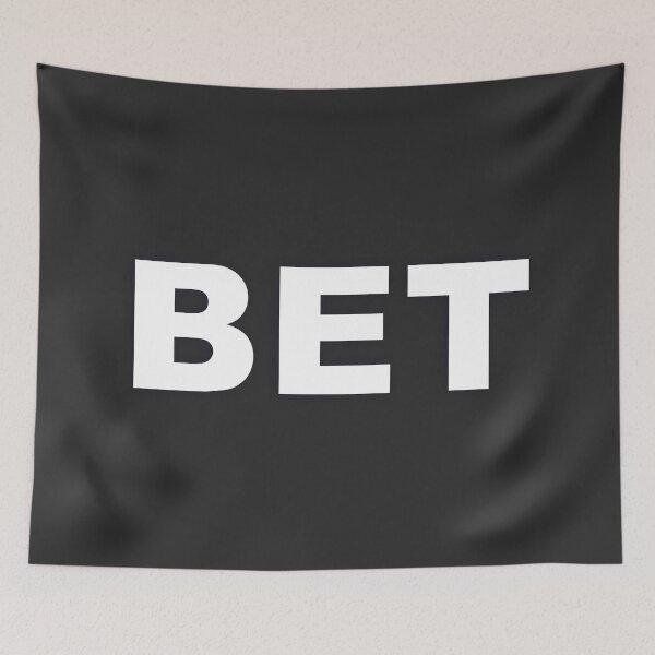 Item preview, BET — White Minimal Bold Type Statement designed and sold by WORDPAUSE.