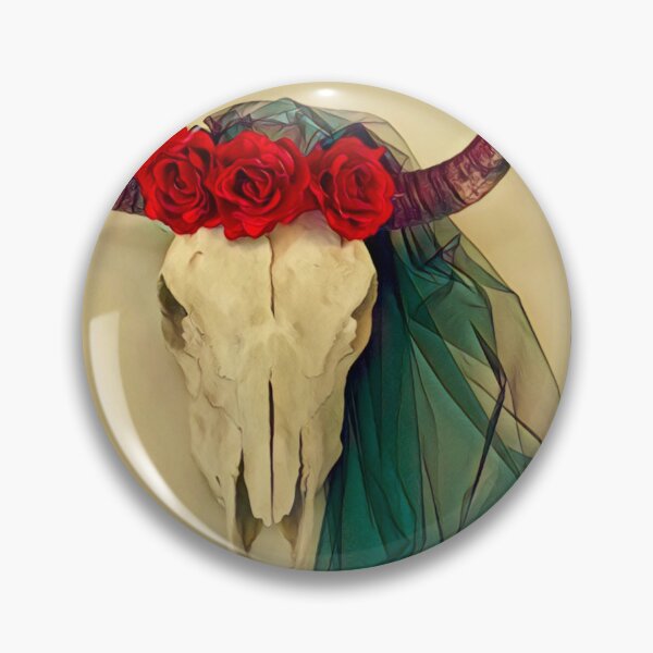 Item preview, Skull and Roses with Landscape  designed and sold by oh-bi-me.