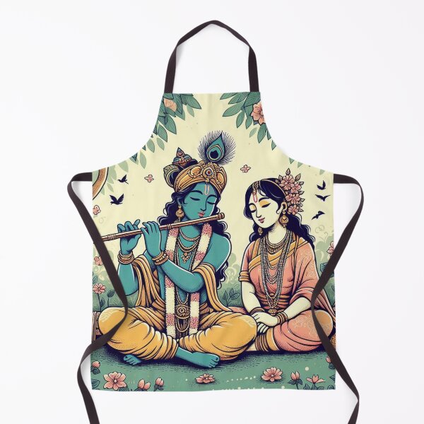Item preview, Krishna and Radha in garden designed and sold by ZOXOFO.
