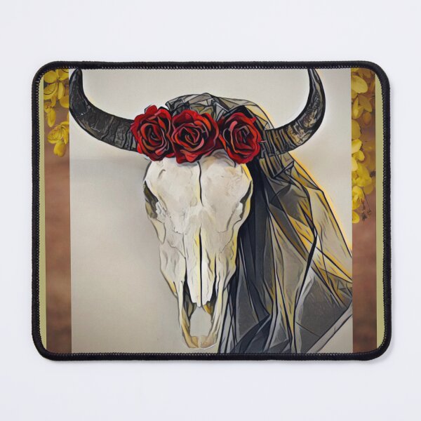 Item preview, Skull and Roses with Yellow Flowers  designed and sold by oh-bi-me.