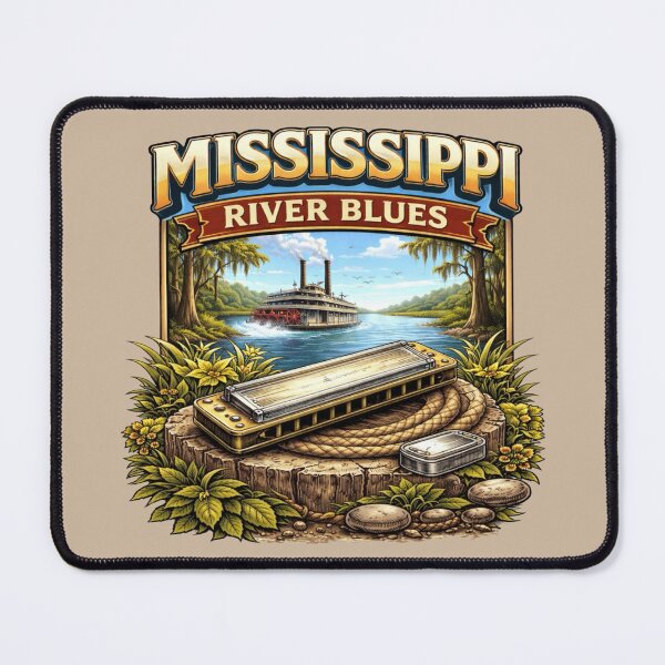 Item preview, Mississippi River Blues, Harmonica designed and sold by Myra365Art.
