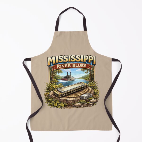 Item preview, Mississippi River Blues, Harmonica designed and sold by Myra365Art.