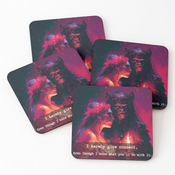 Item preview, Dark Romance Villain Couple Gothic Art designed and sold by The Secret Cabal of Despair.