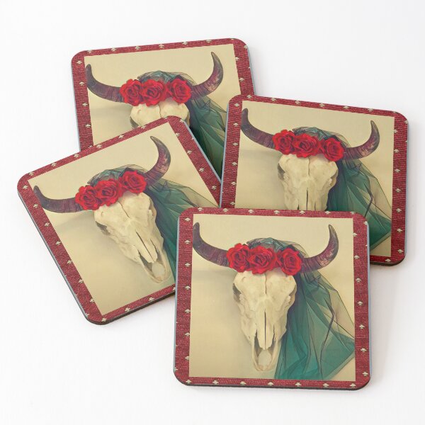 Item preview, Skull and Roses with Textile  designed and sold by oh-bi-me.